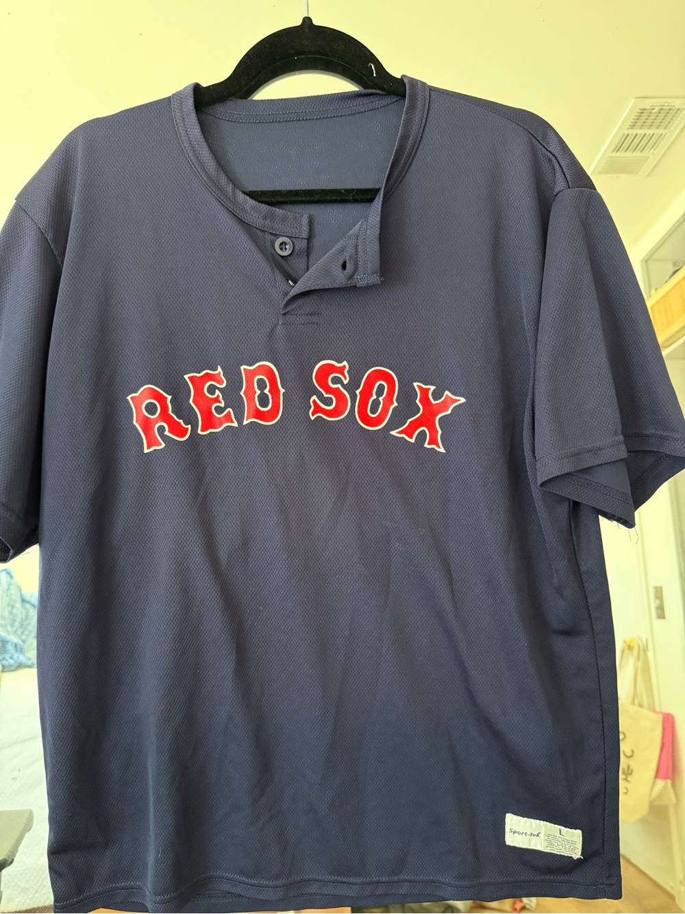 Sport-Tek Navy Red Sox Short-Sleeve Jersey